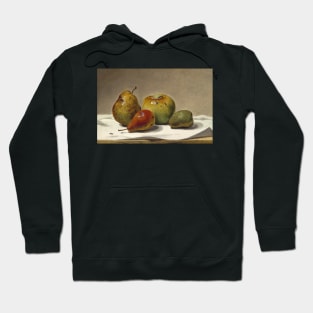 Three Pears and an Apple by David Johnson Hoodie